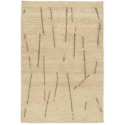 One-of-a-Kind Retangle 4' x 6' Hand Knotted Area Rug