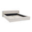 Structure de lit tapissier avec tissu épais, lit plateforme en chenille avec tête de lit et structure solide-45225641