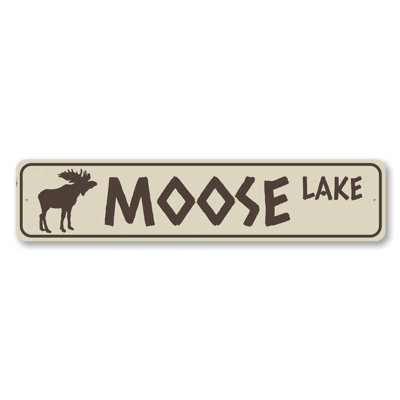 Moose Lake Custom Aluminum Sign