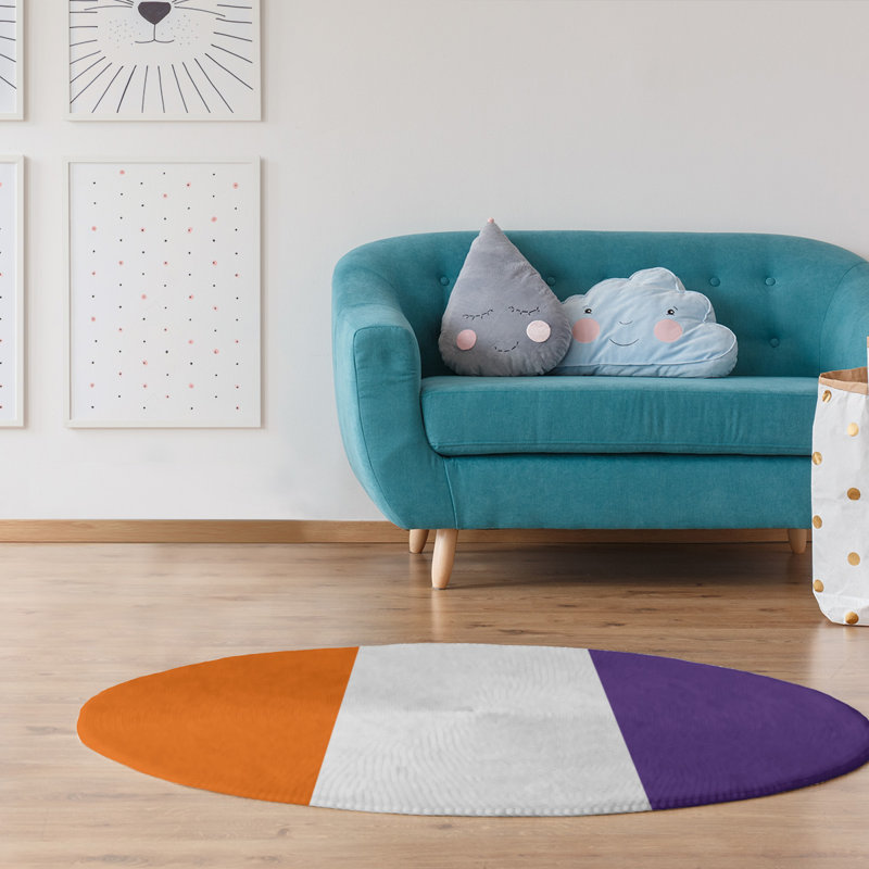 Chenille Indoor Rug, Round 5'