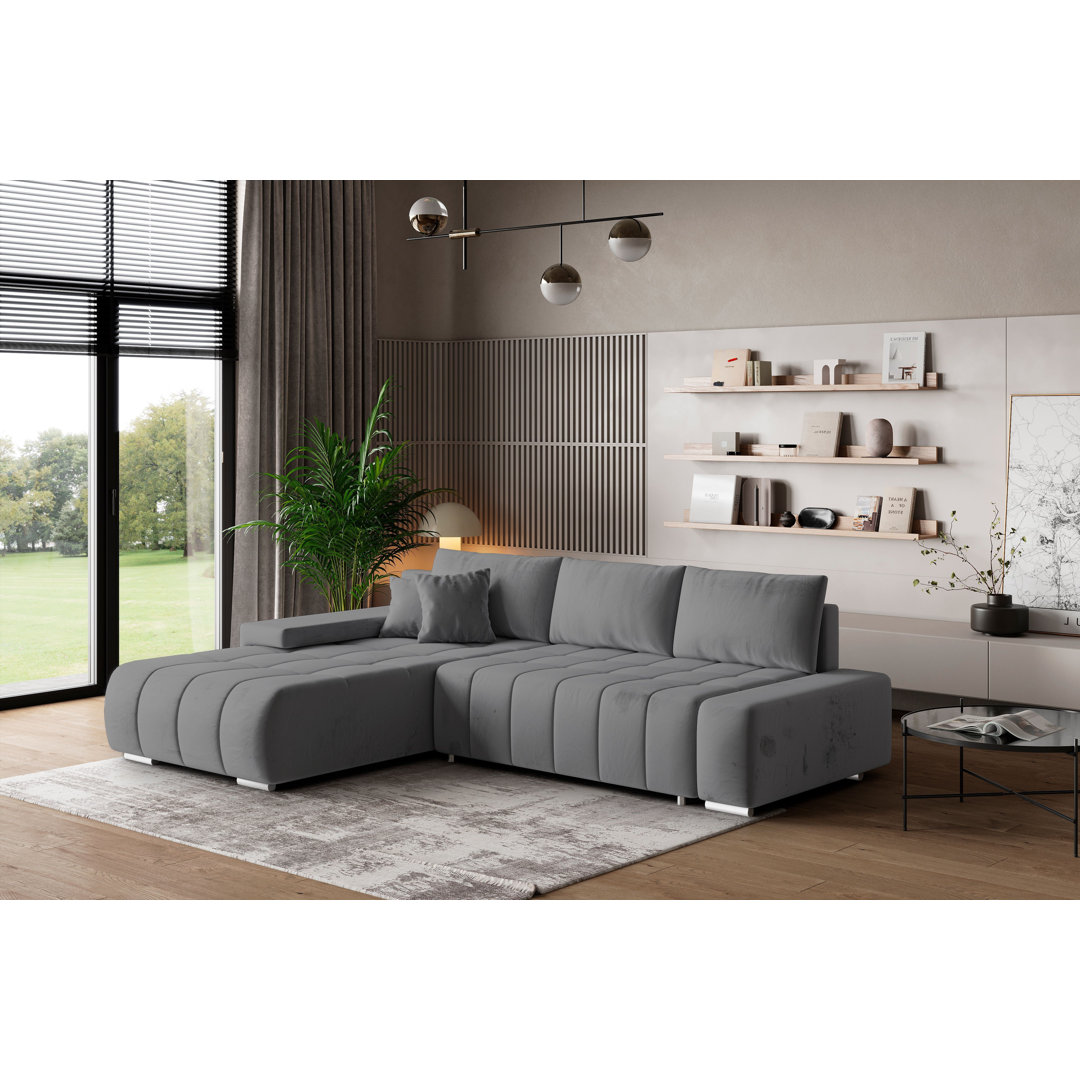 Ecksofa Berthoud mit Bettfunktion