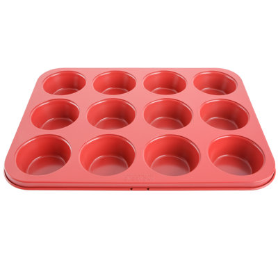 Moule à muffins en acier au carbone antiadhésif de 12 tasses Martha Stewart