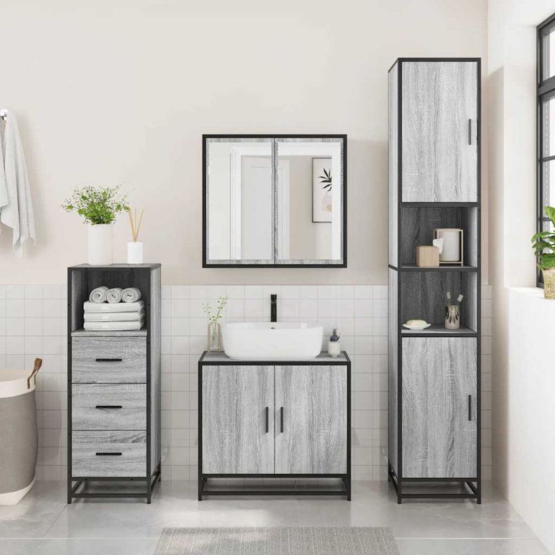 Bathroom Furniture Suite, Grey 1