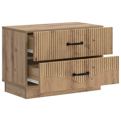 62cm W Manufactured Wood Bedside Table