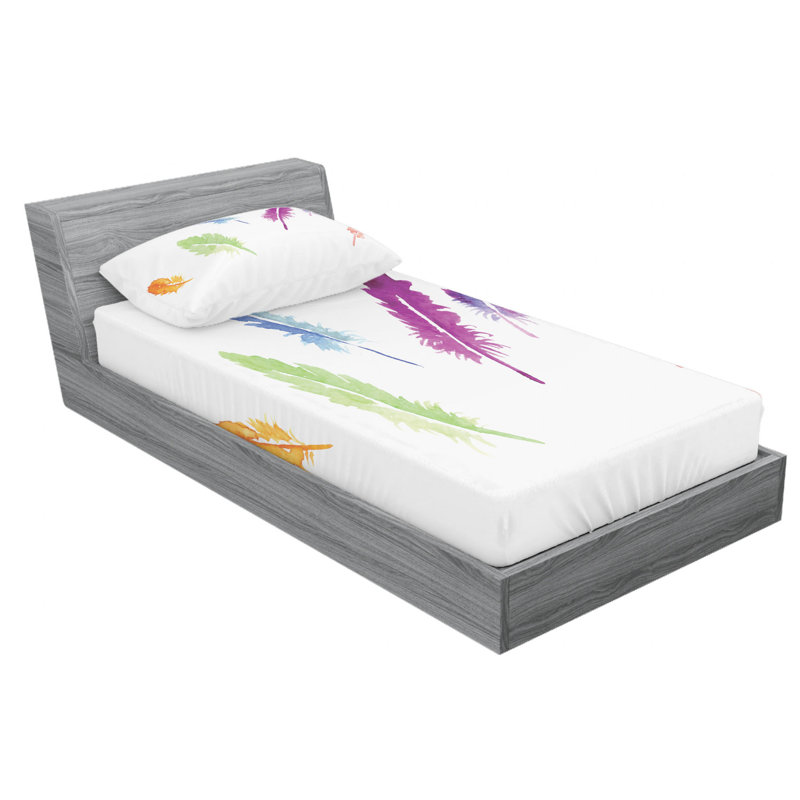 Microfiber Sheet Set, Twin Sheet Set with Fitted Sheet