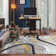 Contemporary Distressed Abstract Lines Non Slip Area Rug