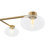 Modern 4-Light Clear Ellipse Glass Layered Chandelier