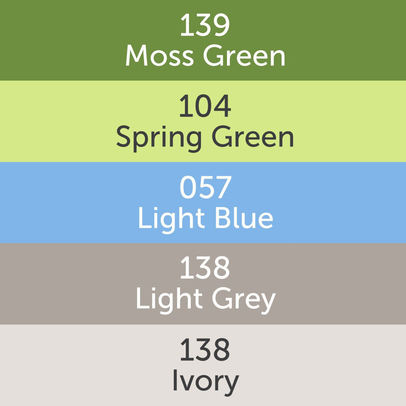 Ensemble de levage de module TINY TOT, H 9 po x l 38 po x P 57 po, Vert jaunâtre / gris / vert