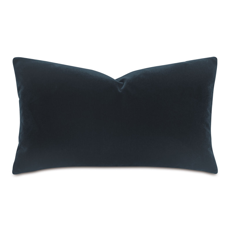 Capra Square Pillow Cover & Insert, Charcoal, 11" x 21"
