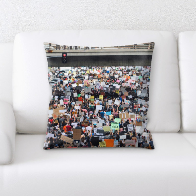 Microsuede Throw Pillow