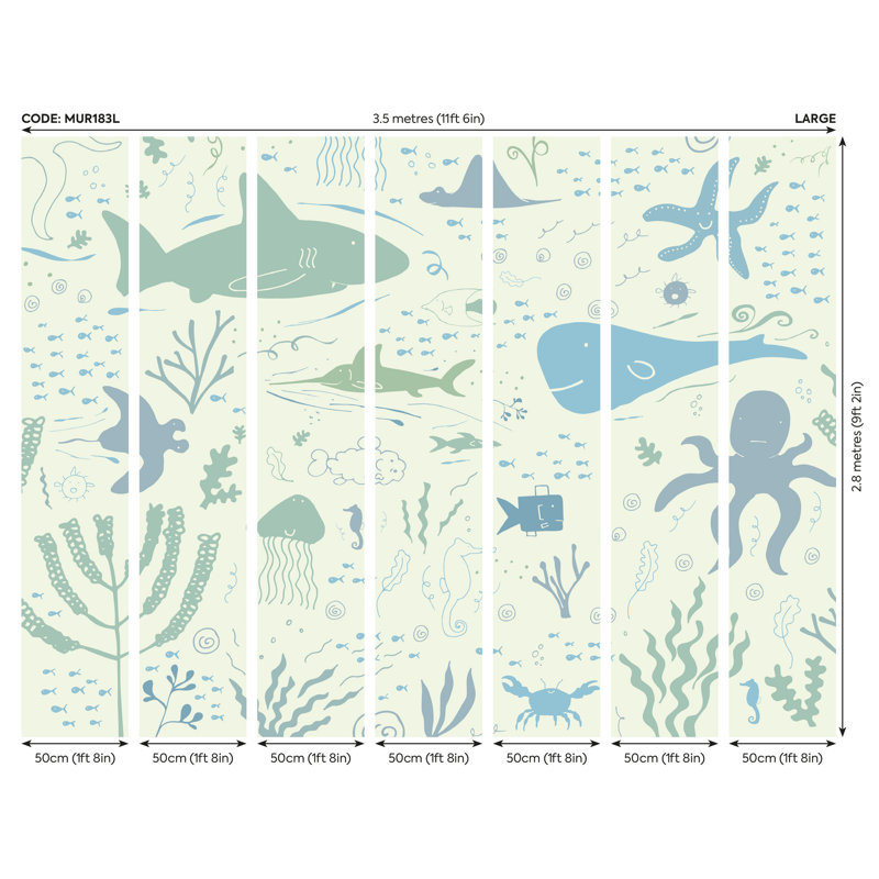 Sparkman Matte Wall Mural, 280cm L x 350cm W