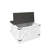 White Farmhouse Coffee Table with Hidden Storage and Hinged Lift Top