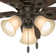 42" Builder Low Profile 5 - Blade Flush Mount Ceiling Fan with Pull Chain and Light Kit Included
