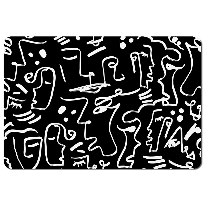 Dritenbas Wood Abstract Rectangle Placemat