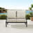 53.1'' Wide Straight Aluminum Loveseat with Cushions-28586363