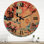 Horloge murale surdimensionnée en bois Dreamcity