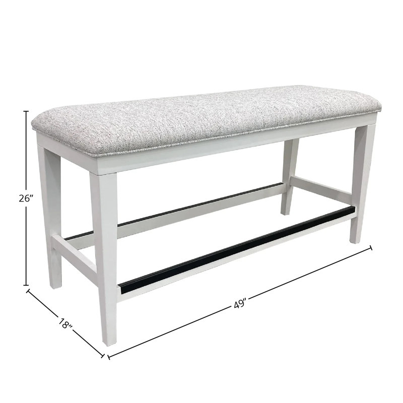 Coffelt Polyester Upholstered Bench