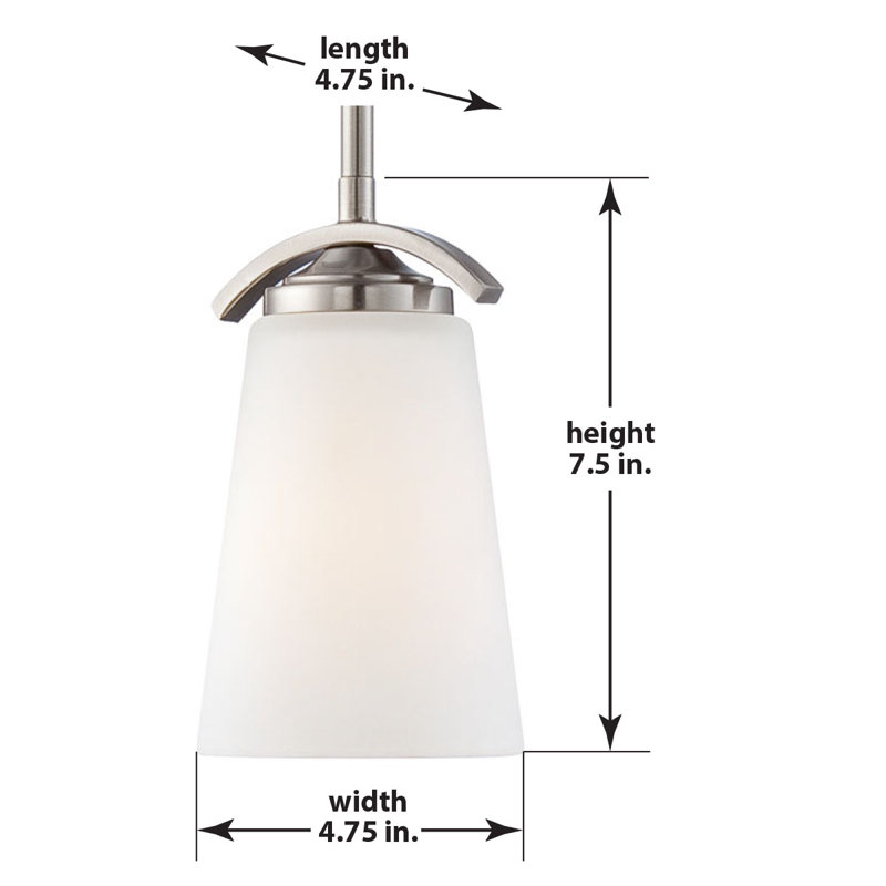 Luminaire suspendu en forme de cloche à 1 lumière Raborn, Nickel brossé