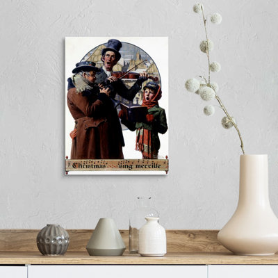 Art mural en toile Christmas Trio