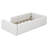 Upholstered Platform Bed With Guardrail And Charging Station