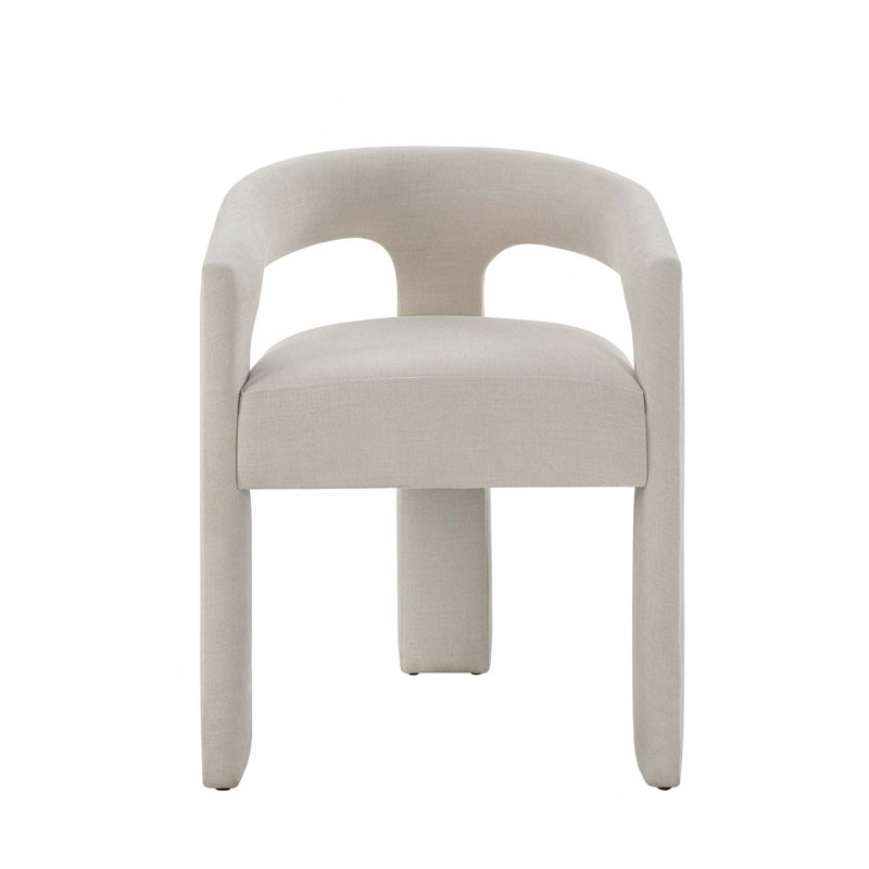Ensemble de 2 chaises d'appoint en chenille blanche Gamarya
