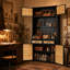 Armoire de rangement avec panneau perforé l 47,2 po x P 16,9 po x H 82,7 po