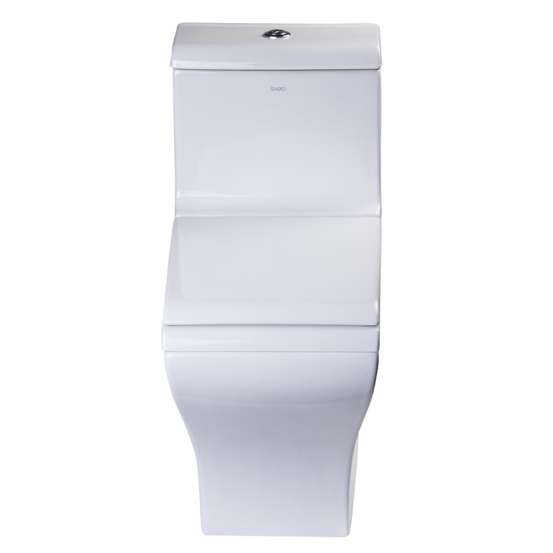 Toilette une pièce rectangulaire à double chasse (siège inclus)
