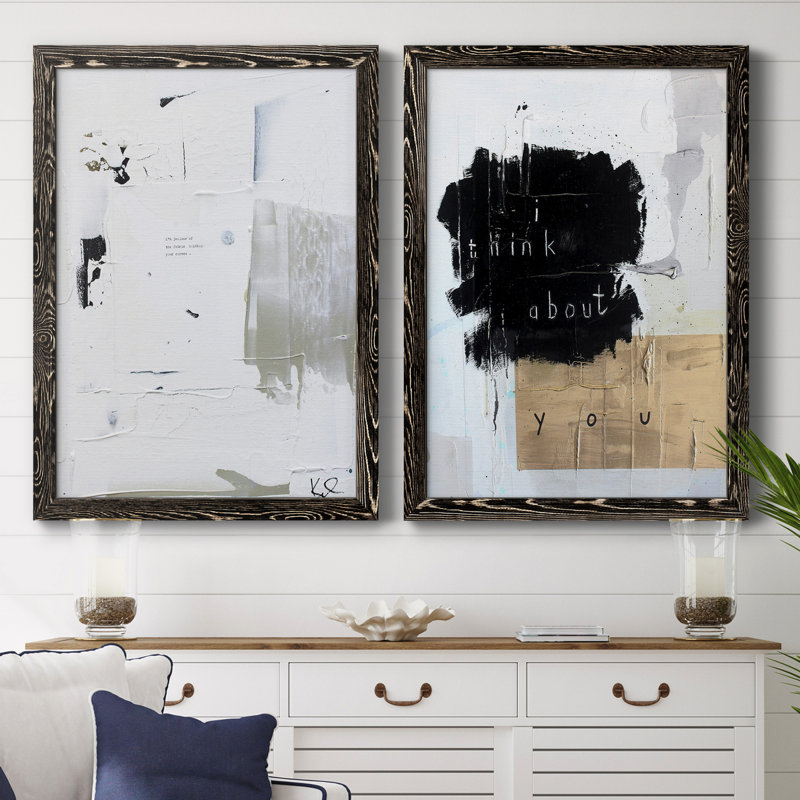 «Beacon of Light III», ensemble de 2 reproductions d'art sur toile encadrées, H 43,5 po x l 31,5 po x P 1 po