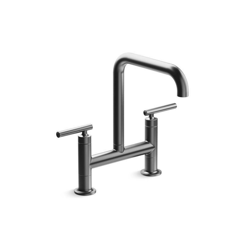 Robinet de lavabo de cuisine à deux trous Purist
