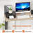 Computer Desk 47 Inches Writing Desk Home Office Study Workstation Modern PC Laptop Sturdy Simple Desk With Metal Frame, Nature