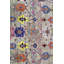 Tapis brun / rose en laine sur coton Bakchaish