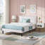 Ensemble de chambre à coucher rembourrée blanche (ensemble de 3)-1469293590