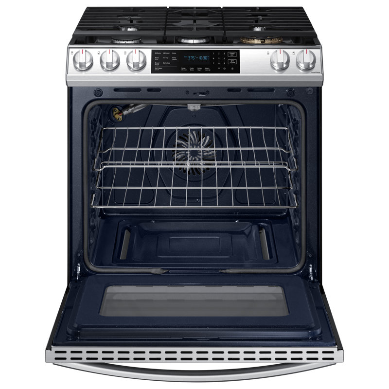 Samsung 6.0 cu ft. Smart Slide-in Gas Range with Air Fry, Stainless Steel