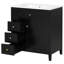Meuble-lavabo autoportant de 30 po avec lavabo en céramique-250029449