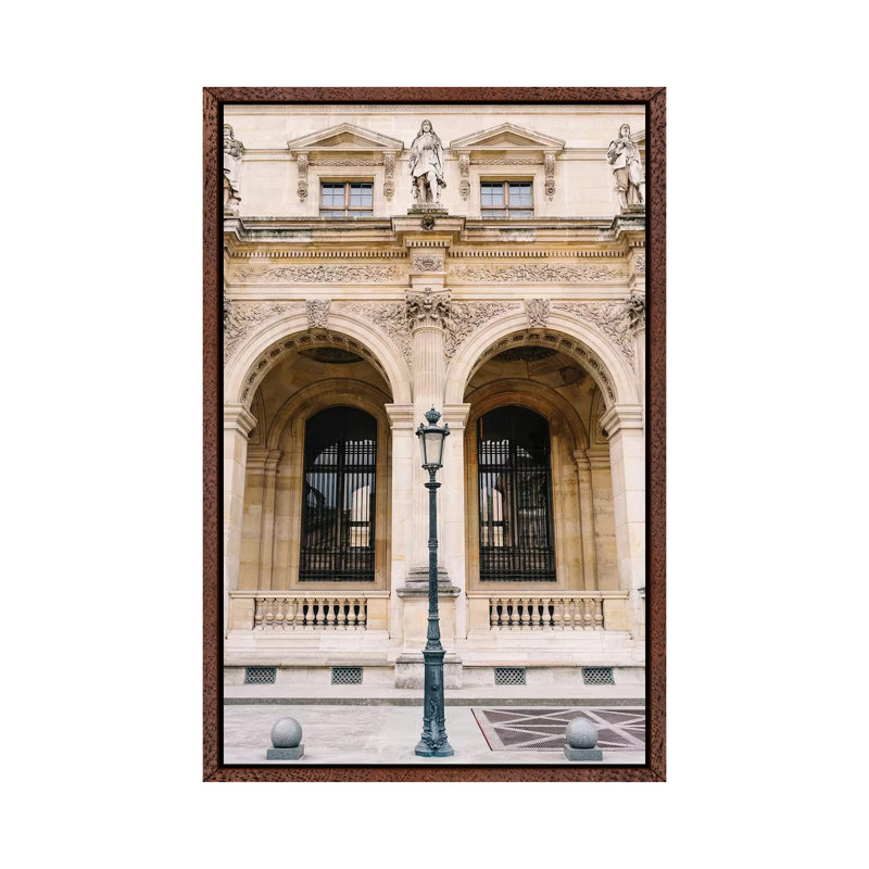 Louvre V by Bethany Young - Print on Canvas, Classic Brown Wood Framed, 66.04cm H x 45.72cm W x 3.81cm D