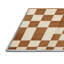 Tapis beige à carreaux lavable à la machine-1106280311