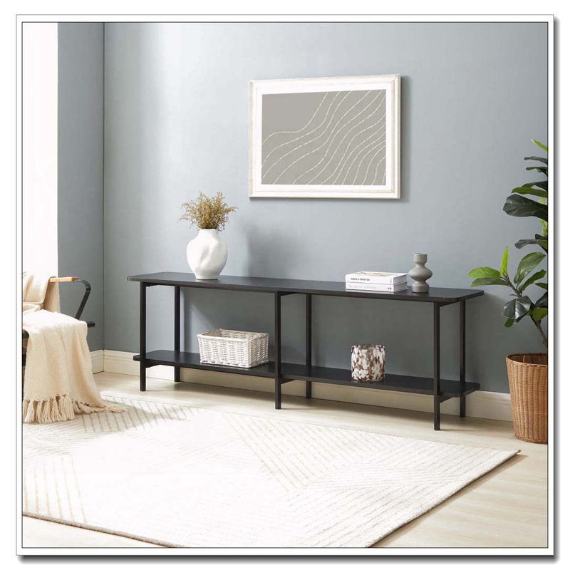 71" Console Table, Black