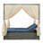 Adjustable Sun Bed With Curtain