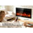 36" Electric Fireplace With Hd 3d Flame Effects, Ultra-slim Recessed & Wall Mounted Fireplace Heater, 2.56" Narrow Bezel, 750w/1500w, Touch & Remote Control, Etl Certified-1532321651