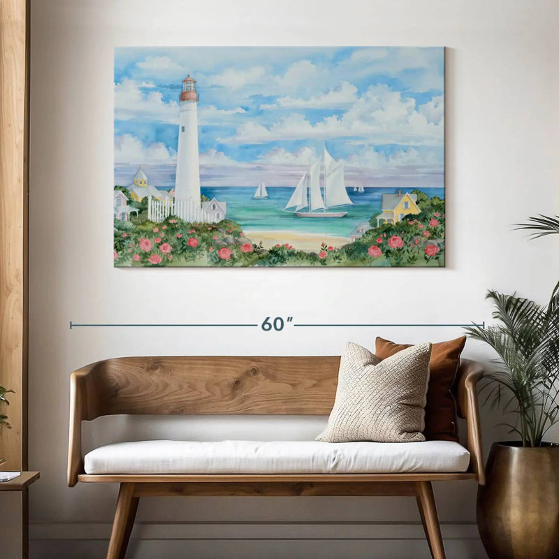 Aletra Ocean View Lighthouse, 32" H x 48" W