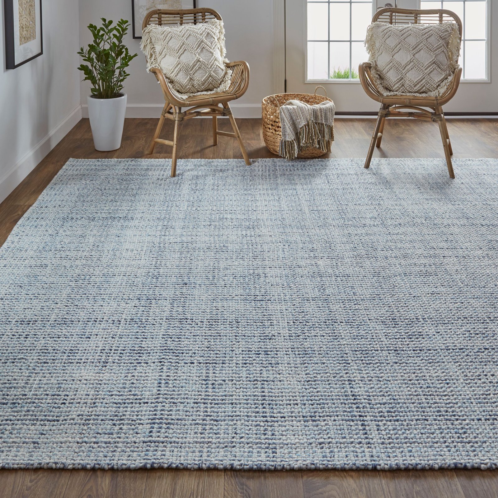 Fleurette Hand-Woven Rug, Rectangle 9' x 12'