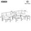 Ensemble modulaire d'extérieur moderne avec coussins-1677275597