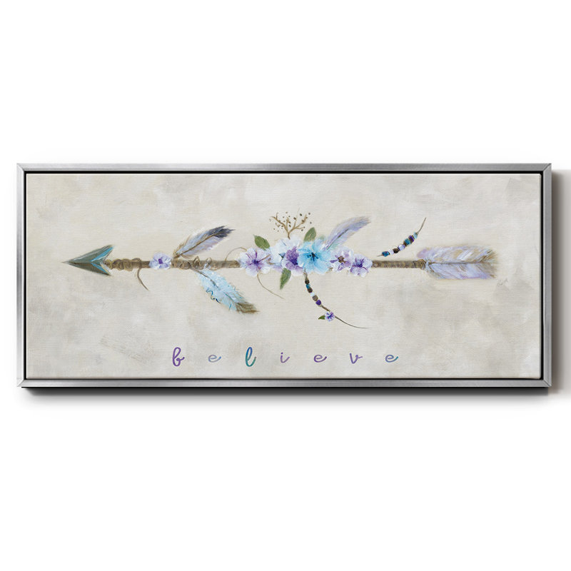 Boho Arrow I - toile encadrée, H 24 po x l 60 po