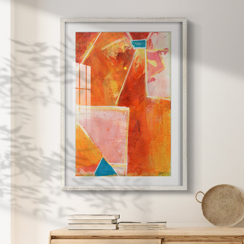 Primary Connection V -Framed Print, 28.5" H x 20.5" W, White