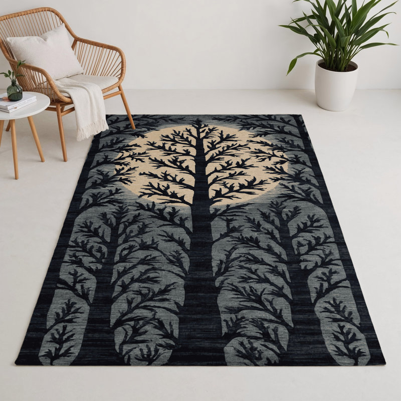 Tapis intérieur et extérieur gris Nature, Rectangulaire 3 pi x 5 pi