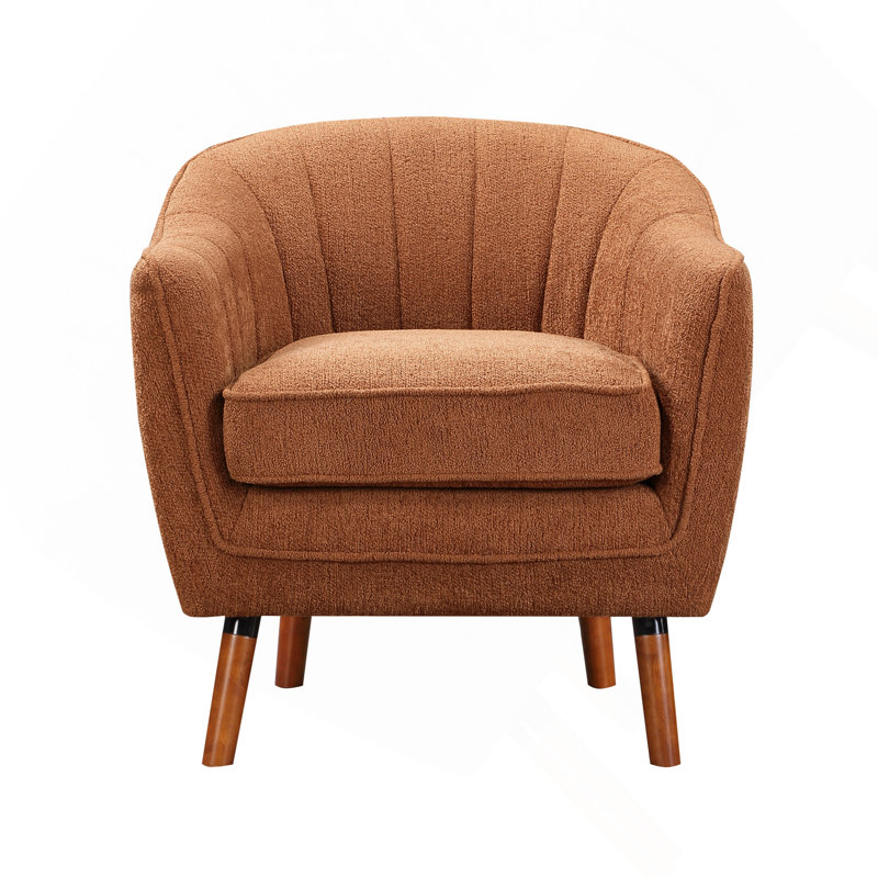 Chaise d'appoint Mid-Century Modern, Brun