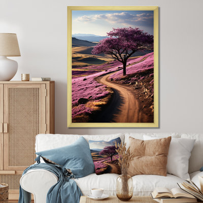 Kelela Road Curves Of Purple Serenity III sur toile