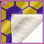 Couvertures jaunes à motif hexagonal-130857291