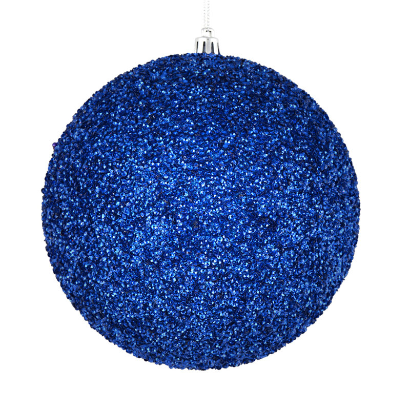 Ornement boule perlée, H 4,75 po x l 4,75 po x P 4,75 po, Lilas