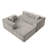 Modular Sectional Sofa with Corduroy Fabric and Sponge Structure-117441650